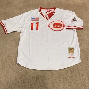 Barry Larkin Cincinnati Reds Jersey Mens XL NWT 1990 World Series Home White